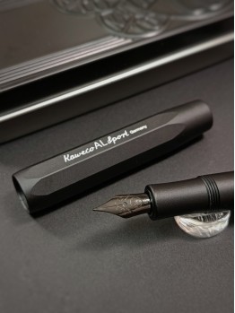 Kaweco AL SPORT Fountain Pen Black 黑色 PVD DLC 鍍層技術 - EF 筆尖