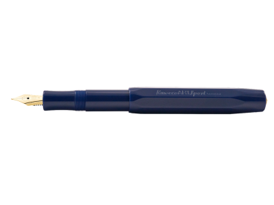 Kaweco Art Sport Fountain Pen Dark Blue (Gold Plated)	F