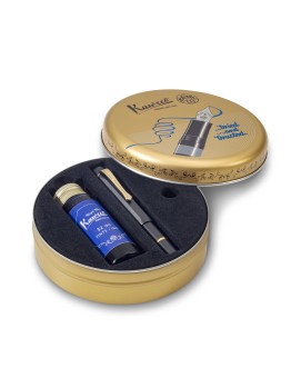 Kaweco PISTON AL SPORT 鋁合金 Black/Gold + 32ml Ink Bottle Royal Blue (現正熱賣，數量有限)