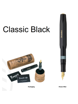 Kaweco PISTON CLASSIC 膠筆身 Black/Gold  Fountain Pen