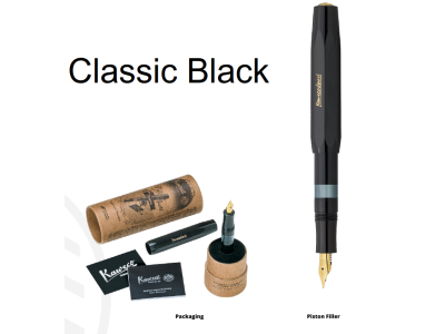 Kaweco PISTON CLASSIC 膠筆身 Black/Gold  Fountain Pen