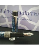 142. Kilk Celestial Blue Fountain Pen + 14K Gold Nib  M nib  (現貨只剩1支)