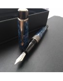 142. Kilk Celestial Blue Fountain Pen + 14K Gold Nib  M nib  (現貨只剩1支)