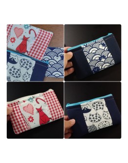 限量Kulata 泰國手造軟熟綿布貓仔筆袋   [KTO] 產品週六發貨