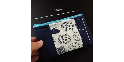 限量Kulata 泰國手造軟熟綿布貓仔筆袋   [KTO] 產品週六發貨