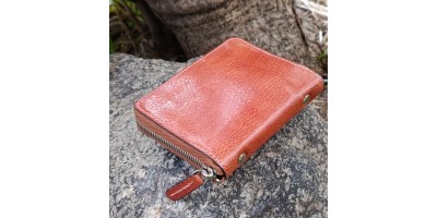 植鞣革活頁手帳皮包 週六旺角發貨