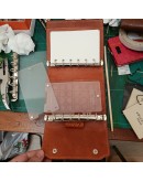 A7 植鞣革活頁手帳皮包 送黑尺