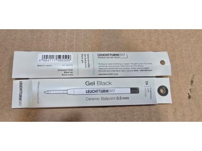 Black, Refill for Drehgriffel Nr. 1 (gel refill - line width 0.5 mm) 364170