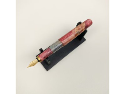 11. 【新品】穩定木 Red SIMEICHU木製鋼筆 Schmidt F尖 (現貨)