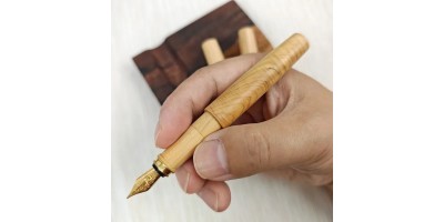 10. 橄欖木 SIMEICHU木製鋼筆 Schmidt F尖 (現貨)