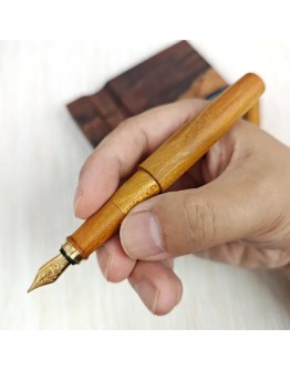 8. 黃金木 SIMEICHU木製鋼筆 Schmidt F尖 (現貨)