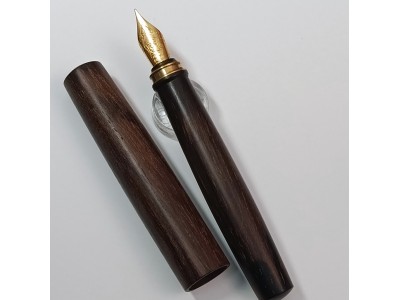 13. 黒柿木SIMEICHU木製鋼筆  Schmidt  F尖 (現貨) 