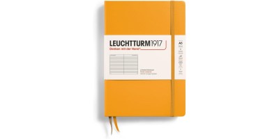 LEUCHTTURM1917 - Notebook Hardcover Medium A5-251 Numbered Pages for Writing and Journaling (Rising Sun, plain) 