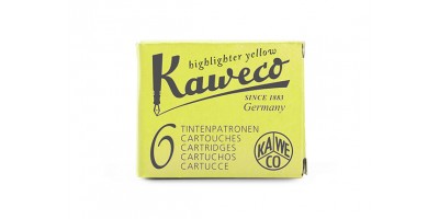 Kaweco Ink Cartridges 6 Pieces Glowing Yellow