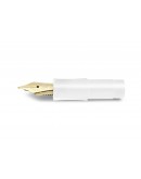 Kaweco CLASSIC SPORT Front Part White with gold-plated Steel Nib
