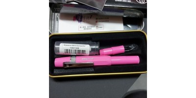 160. Kaweco CLASSIC Sport 鋼筆  Pink Fountain Pen + Ink Roller Set 