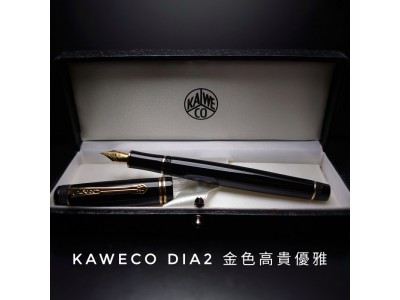 Kaweco DIA2 Fountain Pen Gold 經典懷舊金色鋼筆 連Kaweco Tin Box