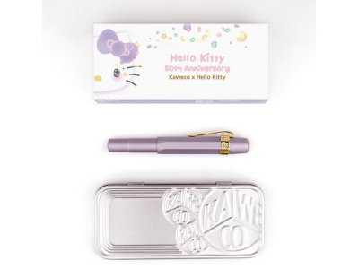  KAWECO x Hello Kitty 50週年 AL Sport 鋼筆 紫色 限定版 Gold Trim F Nib