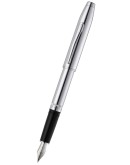 Foundry Polished Chrome with Polished Chrome Appointments and Stainless Steel Medium Nib Fountain Pen