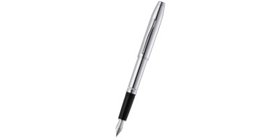 Foundry Polished Chrome with Polished Chrome Appointments and Stainless Steel Medium Nib Fountain Pen