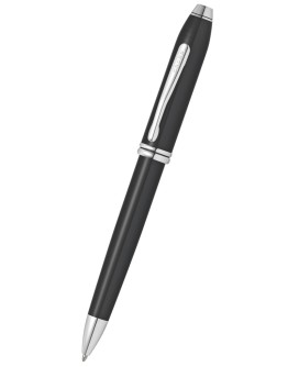 Townsend® Black Lacquer with Polished Chrome Ballpoint Pen