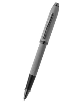 Townsend® Polished Slate Gray Engraved Diamond Pattern with Slate Gray PVD Appointments Selectip® Rollerball Pen