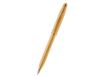 Century® II Polished 23KT Gold-plated Engraved Diamond Pattern Ballpoint Pen