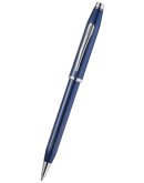 Century® II Polished Translucent Cobalt Blue Engraved Diamond Pattern Ballpoint Pen