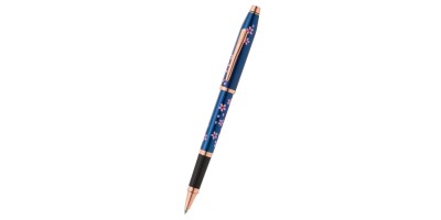 Century® II Cherry Blossom Translucent Blue Lacquer Rollerball Pen