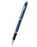 Century® II Polished Translucent Cobalt Blue Engraved Diamond Pattern Selectip Rollerball Pen