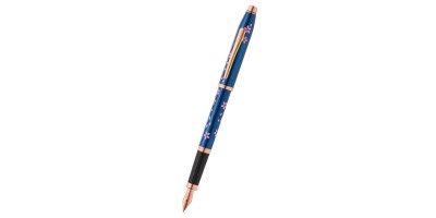 Century® II Cherry Blossom Translucent Blue Lacquer Fine Nib Fountain Pen