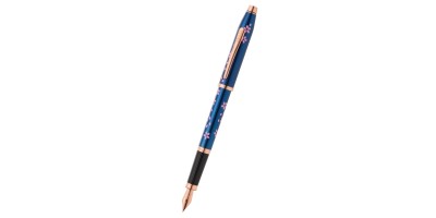 Century® II Cherry Blossom Translucent Blue Lacquer Medium Nib Fountain Pen