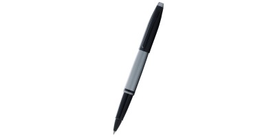 Calais™ Matte Gray and Black Lacquer Rollerball Pen
