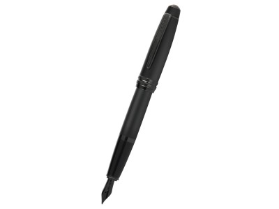 Bailey™ Matte Black Lacquer Stainless Steel Extra-Fine Nib Fountain Pen