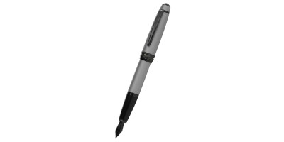 Bailey™ Matte Gray Lacquer Stainless Steel Medium Nib Fountain Pen
