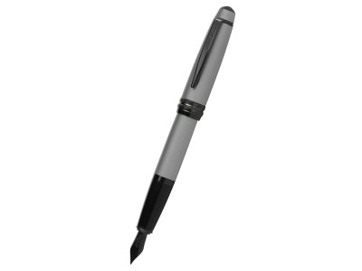 Bailey™ Matte Gray Lacquer Stainless Steel Medium Nib Fountain Pen