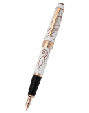 Bailey™ Zodiac Year of the Horse White Lacquer Stainless Steel Medium Nib Fountain Pen