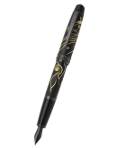 Bailey™ Zodiac Year of the Horse Matte Black Lacquer Stainless Steel Medium Nib Fountain Pen