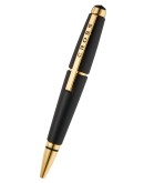 Edge™ Matte Black Lacquer with Gold PVD Appointments Selectip® Rollerball Pen