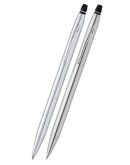 Click™ Chrome Ballpoint Pen and Pencil Gift Set