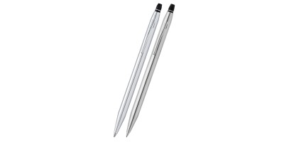 Click™ Chrome Ballpoint Pen and Pencil Gift Set