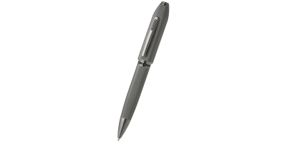 Peerless™ Polished Slate Gray Engraved Diamond Pattern with Slate Gray PVD Appointments and Swarovski Crystal Ballpoint Pen