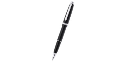 Lume Obsidian Black with Polished Chrome Appointments Rollerball Pen