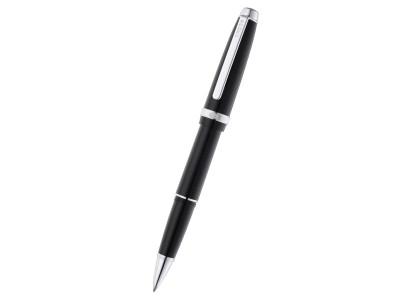 Lume Obsidian Black with Polished Chrome Appointments Rollerball Pen