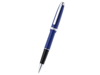 Lume Deep Sea Blue with Polished Chrome Appointments Rollerball Pen