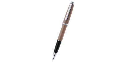 Lume Mocha with Polished Chrome Appointments Rollerball Pen