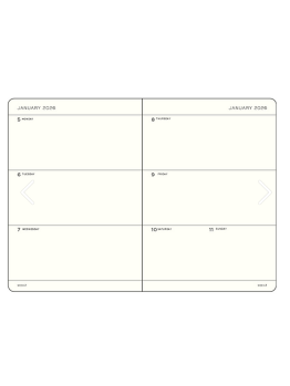 Port Red, Weekly Planner Medium (A5) 2026, English		Planner 2026 - 12M English