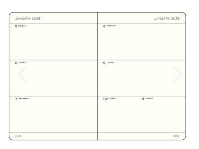 Port Red, Weekly Planner Medium (A5) 2026, English		Planner 2026 - 12M English
